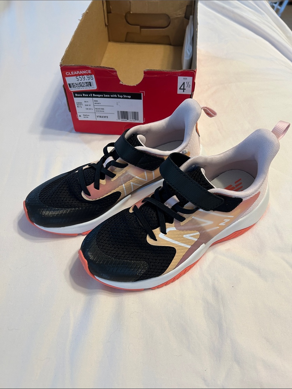 New Balance Kids Sneakers - Black and Pink